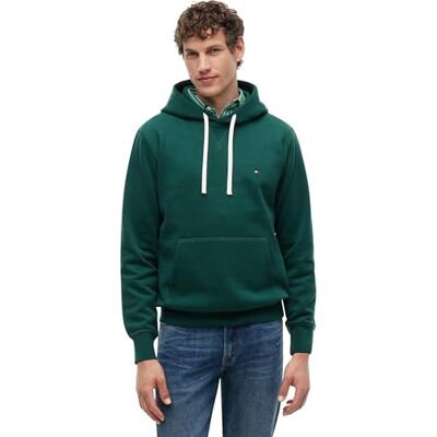 Tommy Hilfiger herrtröja huvtröja, Grön (dekorativ grön), XXL Tommy Hilfiger herrtröja huvtröja, Grön (dekorativ grön), XXL