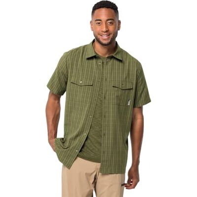 Jack Wolfskin Thompson T-shirt för herr, Bay Leaf Check, Bay Leaf Check, S Jack Wolfskin Thompson T-shirt för herr, Bay Leaf Check, Bay Leaf Check, S
