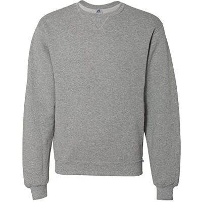 Russell Athletic Mens Dri Power Crewneck Sweatshirt, Oxford- Medium Russell Athletic Mens Dri Power Crewneck Sweatshirt, Oxford- Medium