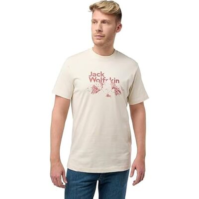 Jack Wolfskin Bergsutsikt T M T-shirt för män, Intensiv rost, XXL Jack Wolfskin Bergsutsikt T M T-shirt för män, Intensiv rost, XXL
