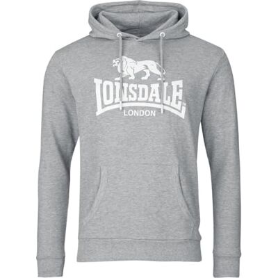 Lonsdale Fremington huvtröja herr huvtröja grå Lonsdale Fremington huvtröja herr huvtröja grå
