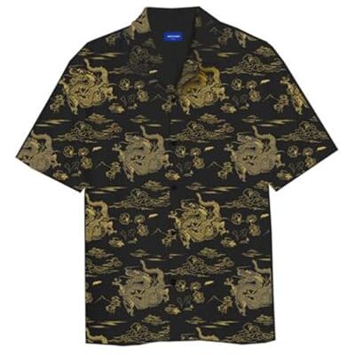 JACK & JONES Jorjose Resort Shirt Ss SMU, svart, S JACK & JONES Jorjose Resort Shirt Ss SMU, svart, S