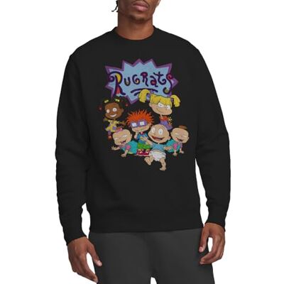 rugrats Group Crew sweatshirt, svart, X-Large, Svart, XL rugrats Group Crew sweatshirt, svart, X-Large, Svart, XL