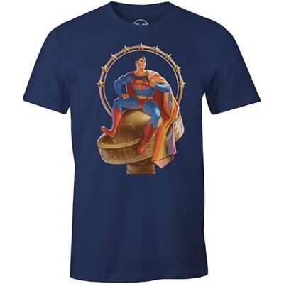 DC Comics T-shirt herr, Vitt och blått, 3XL DC Comics T-shirt herr, Vitt och blått, 3XL