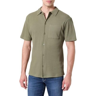 KEY LARGO herrskjorta MSH KLSIEGFRIED 1/2 struktur, Khaki (1505), XL KEY LARGO herrskjorta MSH KLSIEGFRIED 1/2 struktur, Khaki (1505), XL