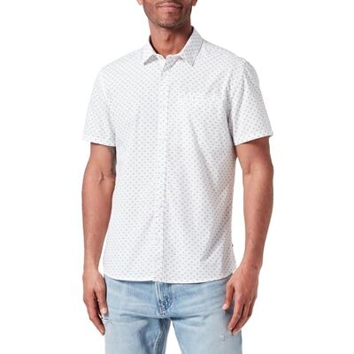 Teddy Smith Cut MC Middle White herrskjorta, Mellanvit, M Teddy Smith Cut MC Middle White herrskjorta, Mellanvit, M
