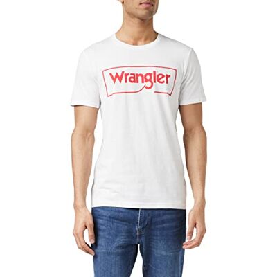 Wrangler Herr ram logo t-shirt, Vitt, XXL Wrangler Herr ram logo t-shirt, Vitt, XXL