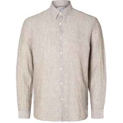 SELECTED HOMME herr Slhregkylian Linne Skjorta Ls Classic Noos Långärmad skjorta SELECTED HOMME herr Slhregkylian Linne Skjorta Ls Classic Noos Långärmad skjorta