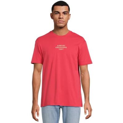 Giorgio Armani Men's Utility Edge, broderad logotyp, normal passform, röd, XL, Kardinal, XL Giorgio Armani Men's Utility Edge, broderad logotyp, normal passform, röd, XL, Kardinal, XL