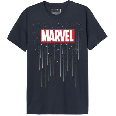 Marvel T-shirt herr, Marin, XL Marvel T-shirt herr, Marin, XL