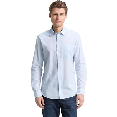 TOM TAILOR herrskjorta, 38976 Ljusblå ränder, 3XL TOM TAILOR herrskjorta, 38976 Ljusblå ränder, 3XL