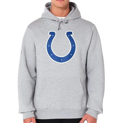 New Era Indianapolis Colts NFL Team Logo huvtröja grå huvtröja New Era Indianapolis Colts NFL Team Logo huvtröja grå huvtröja