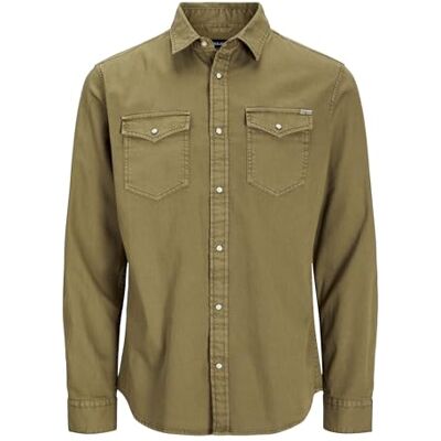JACK & JONES Jjesheridan skjorta L/S Noos herr skjorta, Skogsnatt, XL JACK & JONES Jjesheridan skjorta L/S Noos herr skjorta, Skogsnatt, XL
