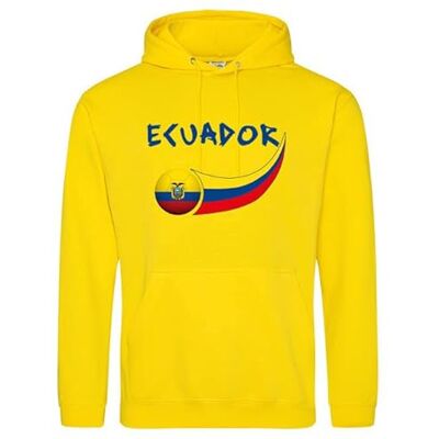 Supportershop Huvtröja för vuxna Ecuador gul S, Gult, S Supportershop Huvtröja för vuxna Ecuador gul S, Gult, S