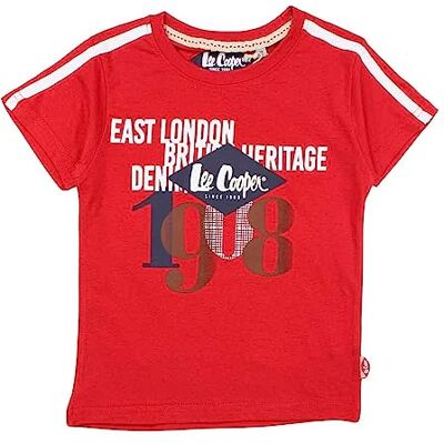 Lee Cooper T-shirt för pojkar, Färg: röd, 14 �r Lee Cooper T-shirt för pojkar, Färg: röd, 14 �r