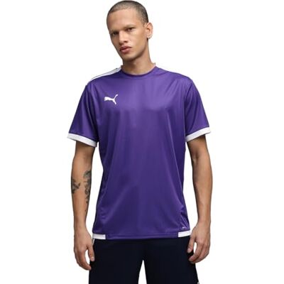 PUMA herr T-shirt Teamliga Jersey, Prism lila- vit, M PUMA herr T-shirt Teamliga Jersey, Prism lila- vit, M