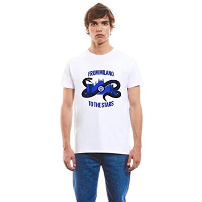 Inter IM T-Shirt Road to UEFA Champions League Final, Unisex, vuxen, bär tröja passform för Champions League-finalen Inter IM T-Shirt Road to UEFA Champions League Final, Unisex, vuxen, bär tröja passform för Champions League-finalen
