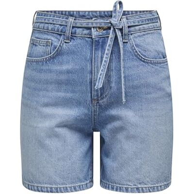 ONLY ONLGIANNA jeansshorts medelstorlek normal passform, Medium blå denim ONLY ONLGIANNA jeansshorts medelstorlek normal passform, Medium blå denim