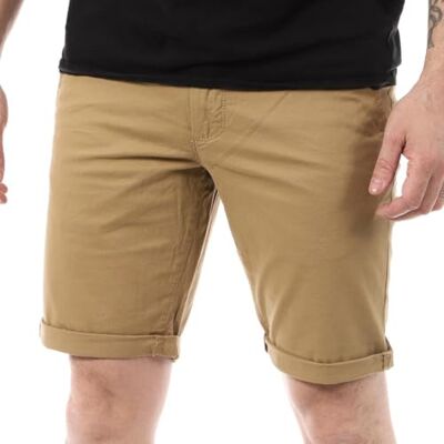 Teddy Smith Shorts/Bermudashorts för herr chinos beige, Arbetare beige, 40W Teddy Smith Shorts/Bermudashorts för herr chinos beige, Arbetare beige, 40W