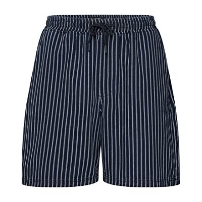 Mavi Stripe Shorts för män, Blå, vit, L Mavi Stripe Shorts för män, Blå, vit, L