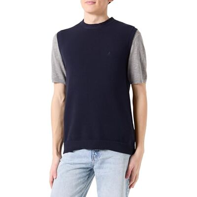 Replay herr regular fit tröja med rund hals av bomull, 782 Stone Blue, S Replay herr regular fit tröja med rund hals av bomull, 782 Stone Blue, S