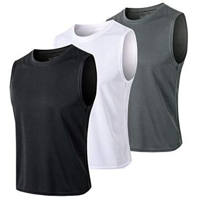 MEETYOO Tank Top Herr, Arm Shirts Sport Ärmlös skjorta Undertröja Fitness Ärmlös T-shirt för löpning Jogging Gym MEETYOO Tank Top Herr, Arm Shirts Sport Ärmlös skjorta Undertröja Fitness Ärmlös T-shirt för löpning Jogging Gym