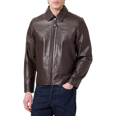Schott NYC Läderjacka herr, Mörkbrun, L Schott NYC Läderjacka herr, Mörkbrun, L