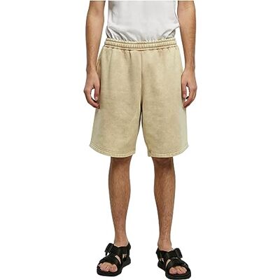 Urban Classics Herr Heavy Sand tvättade sweatshorts, Unionbeige, XXL Urban Classics Herr Heavy Sand tvättade sweatshorts, Unionbeige, XXL