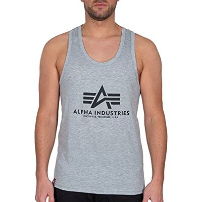 Alpha Industries Basic Tank BB-Linne för män Brushstroke Green Alpha Industries Basic Tank BB-Linne för män Brushstroke Green