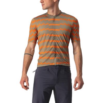 CASTELLI Herr Unltd Jersey T-shirt, olivgrön/orange rost, XXL CASTELLI Herr Unltd Jersey T-shirt, olivgrön/orange rost, XXL