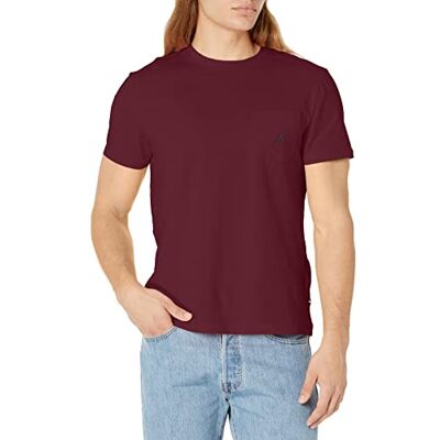 Nautica herr solid rund hals kortärmad ficka t-shirt Nautica herr solid rund hals kortärmad ficka t-shirt