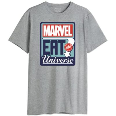 Marvel T-shirt herr, Melange grå, S Marvel T-shirt herr, Melange grå, S