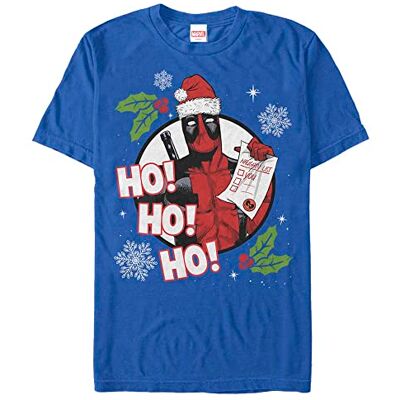 Marvel Unisex Deadpool List ekologisk kortärmad t-shirt, ljusblå, S, Ljusblå, S Marvel Unisex Deadpool List ekologisk kortärmad t-shirt, ljusblå, S, Ljusblå, S