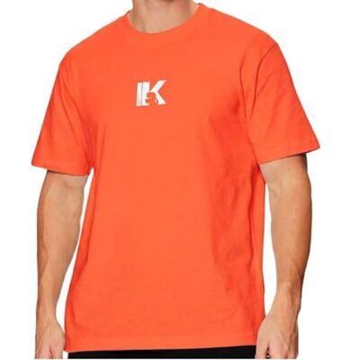 KARL LAGERFELD JEANS Regular Short Sleeves K-Logo T-shirt T-shirt, färg: orange, M herr KARL LAGERFELD JEANS Regular Short Sleeves K-Logo T-shirt T-shirt, färg: orange, M herr