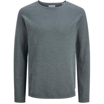 JACK & JONES Jjehill Knit Crew Neck Noos, Stormigt väder, L JACK & JONES Jjehill Knit Crew Neck Noos, Stormigt väder, L
