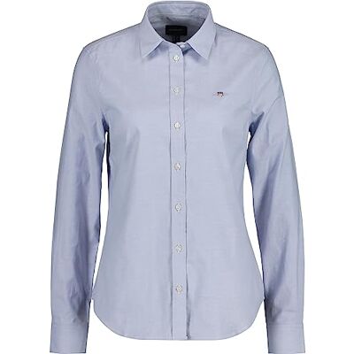 GANT Dam, smal stretch, Oxford-skjorta, klassisk skjorta, ljusblå, standard, ljusblå, 36 GANT Dam, smal stretch, Oxford-skjorta, klassisk skjorta, ljusblå, standard, ljusblå, 36