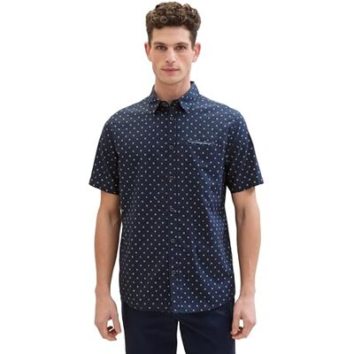 TOM TAILOR herrskjorta, 34712 – Marin randig design, 3XL TOM TAILOR herrskjorta, 34712 – Marin randig design, 3XL