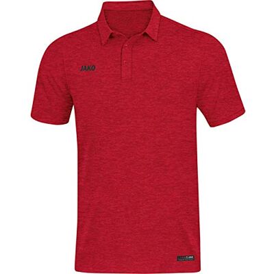 JAKO Pikétröja premium basics för män, marinmelerad, XXL, 6329 Fläckig röd 3XL JAKO Pikétröja premium basics för män, marinmelerad, XXL, 6329 Fläckig röd 3XL