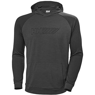 Helly Hansen Herr Lifa Tech Lite tröja hoodie, svart, 2XL Helly Hansen Herr Lifa Tech Lite tröja hoodie, svart, 2XL
