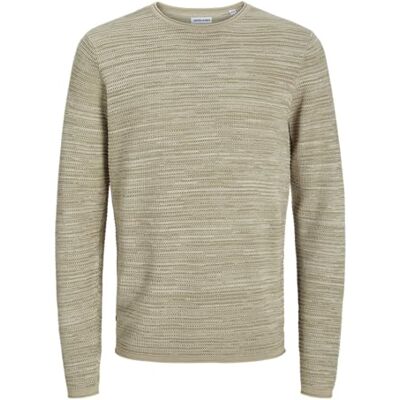 JACK & JONES Jjewan Knit Crew Neck, Humus, S JACK & JONES Jjewan Knit Crew Neck, Humus, S