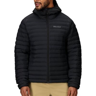 Marmot Män Echo Featherless Hoody, Varm Puffyjacka, Isolerad Vinterjacka Med Huva, Vattenavvisande Quiltad Parkas, Lätt, Packbar Och Vindtät Utomhusjacka, Black, XL Marmot Män Echo Featherless Hoody, Varm Puffyjacka, Isolerad Vinterjacka Med Huva, Vattenavvisande Quiltad Parkas, Lätt, Packbar Och Vindtät Utomhusjacka, Black, XL