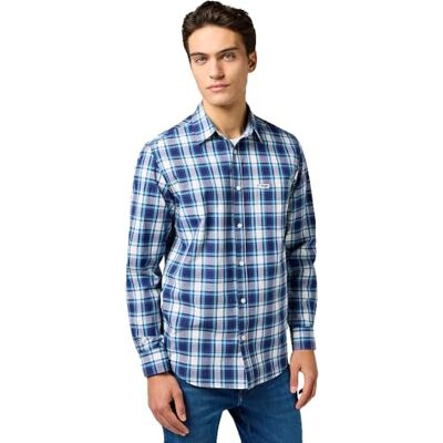 Wrangler 1 PKT skjorta, marinblå, L Wrangler 1 PKT skjorta, marinblå, L