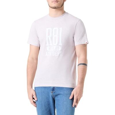 Replay Herr regular fit T-shirt av bomull, M76 Light orkidémelerad, XS Replay Herr regular fit T-shirt av bomull, M76 Light orkidémelerad, XS