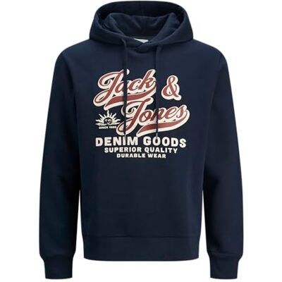 JACK & JONES JACK&JONES PLUS JJELOGO Sweat Hood 2 COL 24/25 NOOS PLS, Sky Captain, 3XL JACK & JONES JACK&JONES PLUS JJELOGO Sweat Hood 2 COL 24/25 NOOS PLS, Sky Captain, 3XL