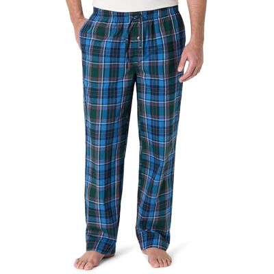 Amazon Essentials Men's Vävd pyjamasbyxa rak passform, Blå Grön Stora rutor, S Amazon Essentials Men's Vävd pyjamasbyxa rak passform, Blå Grön Stora rutor, S