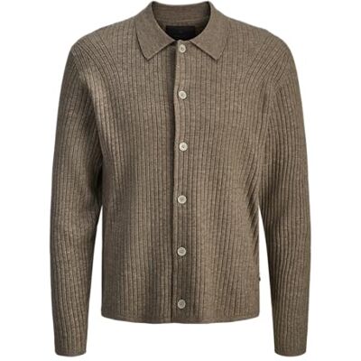 JACK & JONES Jprblaisac stickad pikétröja, Brindle, S JACK & JONES Jprblaisac stickad pikétröja, Brindle, S
