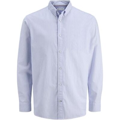 JACK & JONES Jjoxford Detail Shirt Ls, Infinity, M JACK & JONES Jjoxford Detail Shirt Ls, Infinity, M