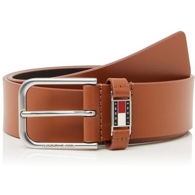 Tommy Jeans herr TJM SCANTON 4.0 AM0AM13361 fast bälte, brun (cognac), 85, Brun (Cognac), 85 Tommy Jeans herr TJM SCANTON 4.0 AM0AM13361 fast bälte, brun (cognac), 85, Brun (Cognac), 85