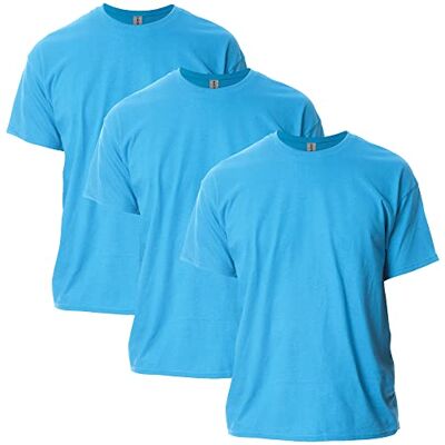Gildan T-shirt (3-pack) för män, Safir (3-pack), S Gildan T-shirt (3-pack) för män, Safir (3-pack), S