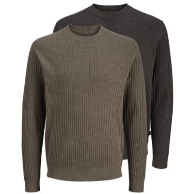 JACK & JONES Jprblubarkley stickad crew neck Mp, Krokodil, L JACK & JONES Jprblubarkley stickad crew neck Mp, Krokodil, L